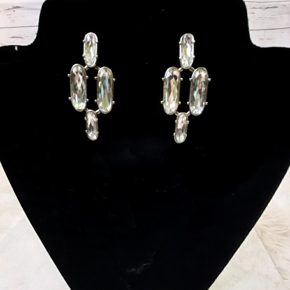 Banana Republic Cut Glass Earrings